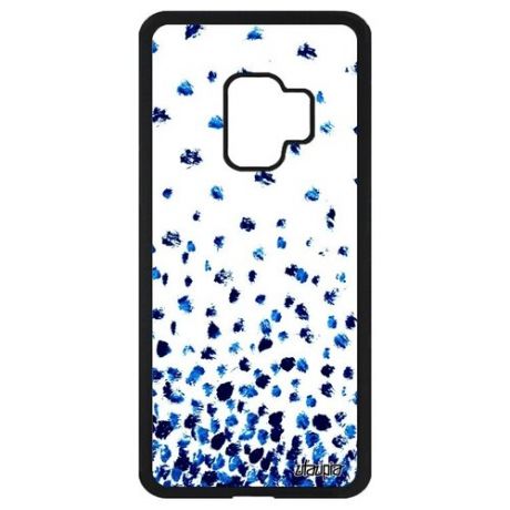 Противоударный чехол на смартфон // Galaxy S9 // "Снег" Лепестки Стиль, Utaupia, белый