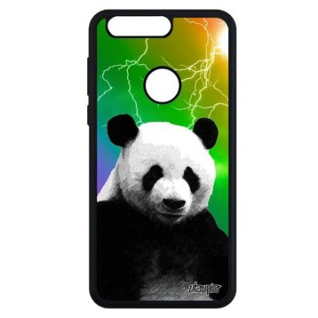 Ударопрочный чехол на телефон // Honor 8 // "Большая панда" Стиль Panda, Utaupia, серый