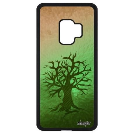 Красивый чехол для мобильного // Samsung Galaxy S9 // "Дерево жизни" Экология Символ, Utaupia, светло-зеленый