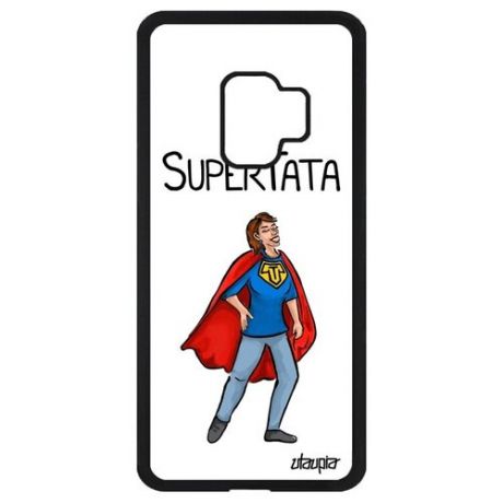 Защитный чехол для смартфона // Galaxy S9 // "Супертетя" Комичный Семья, Utaupia, черный