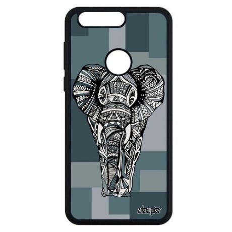 Противоударный чехол для смартфона // Honor 8 // "Слон" Мудрый Дизайн, Utaupia, розовый