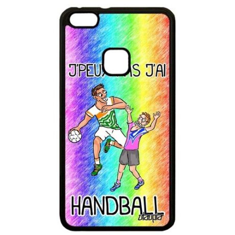 Защитный чехол для мобильного // Huawei P10 Lite // "Не могу - у меня гандбол!" Хэндбол Рисунок, Utaupia, цветной