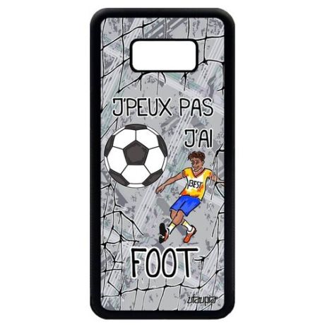 Яркий чехол для смартфона // Galaxy S8 Plus // "Не могу - у меня футбол!" Карикатура Комикс, Utaupia, цветной