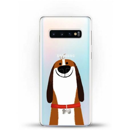 Силиконовый чехол Хороший Бигль на Samsung Galaxy S10