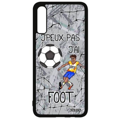 Противоударный чехол для смартфона // Galaxy A70 // "Не могу - у меня футбол!" Игра Юмор, Utaupia, цветной