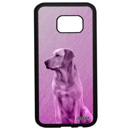 Защитный чехол на телефон // Samsung Galaxy S7 // "Лабрадор" Ретривер Дизайн, Utaupia, розовый