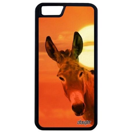 Красивый чехол на телефон // Apple iPhone 6 Plus // "Осел" Животные Лошадь, Utaupia, цветной