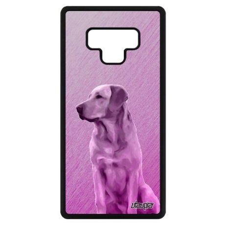 Красивый чехол для мобильного // Galaxy Note 9 // "Лабрадор" Компаньон Собачий, Utaupia, розовый