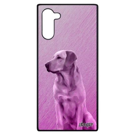 Ударопрочный чехол на смартфон // Galaxy Note 10 // "Лабрадор" Спасатель Собака, Utaupia, розовый
