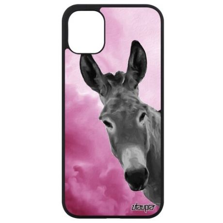 Защитный чехол для мобильного // iPhone 11 // "Осел" Лошадь Стиль, Utaupia, серый
