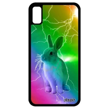 Защитный чехол для телефона // iPhone XR // "Кролик" Грызун Трус, Utaupia, цветной