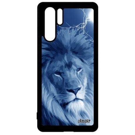 Чехол на смартфон // Huawei P30 Pro // "Лев" Африка Львица, Utaupia, голубой