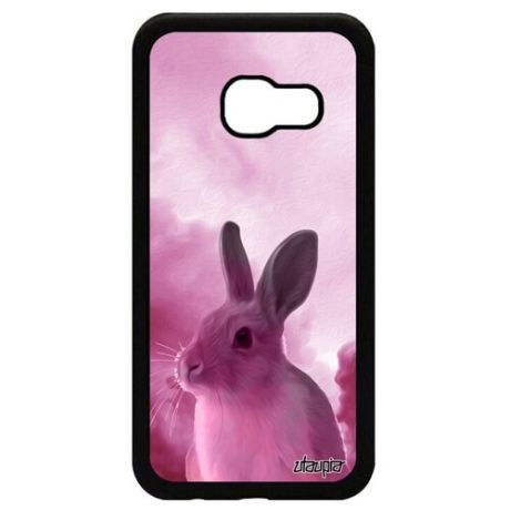 Ударопрочный чехол на смартфон // Galaxy A3 2017 // "Кролик" Дизайн Стиль, Utaupia, серый