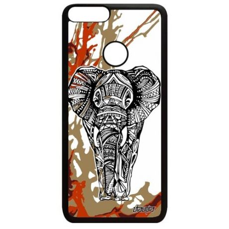 Защитный чехол для телефона // Huawei P Smart 2018 // "Слон" Древний Стиль, Utaupia, розовый