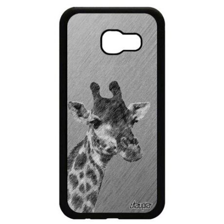 Защитный чехол для // Galaxy A5 2017 // "Жираф" Дизайн Giraffe, Utaupia, розовый