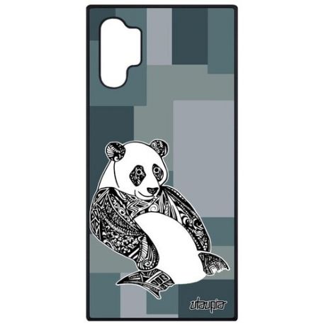 Защитный чехол на телефон // Samsung Galaxy Note 10 Plus // "Панда" Детеныш Азия, Utaupia, розовый