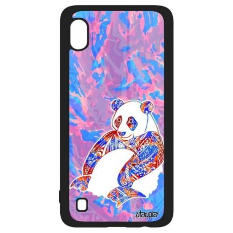 Противоударный чехол на смартфон // Samsung Galaxy A10 // "Панда" Детеныш Panda, Utaupia, цветной