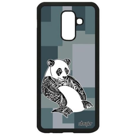 Защитный чехол на телефон // Samsung Galaxy A6 Plus 2018 // "Панда" Большая Panda, Utaupia, цветной