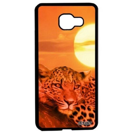 Противоударный чехол на телефон // Samsung Galaxy A5 2016 // "Леопард" Дизайн Африка, Utaupia, розовый