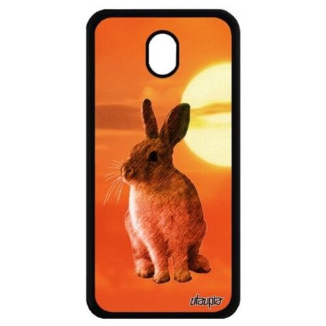 Защитный чехол на смартфон // Samsung Galaxy J7 2017 // "Кролик" Грызун Заяц, Utaupia, цветной