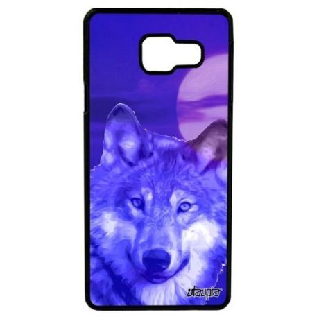 Защитный чехол на мобильный // Samsung Galaxy A3 2016 // "Дикий волк" Лютый Дизайн, Utaupia, голубой