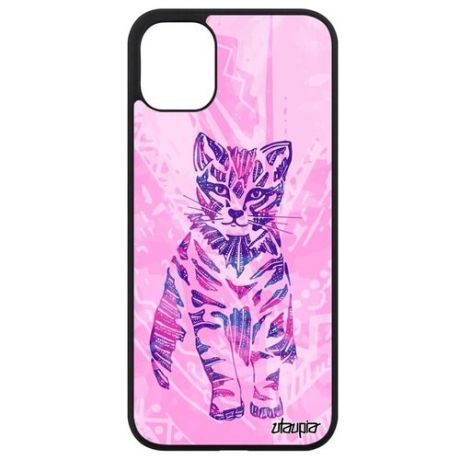 Противоударный чехол для // Apple iPhone 11 // "Кот" Cat Стиль, Utaupia, розовый