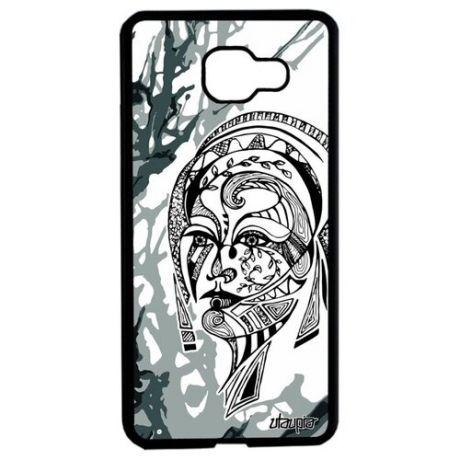 Противоударный чехол для телефона // Samsung Galaxy A5 2016 // "Портрет женщины" Феерия Девушка, Utaupia, серый
