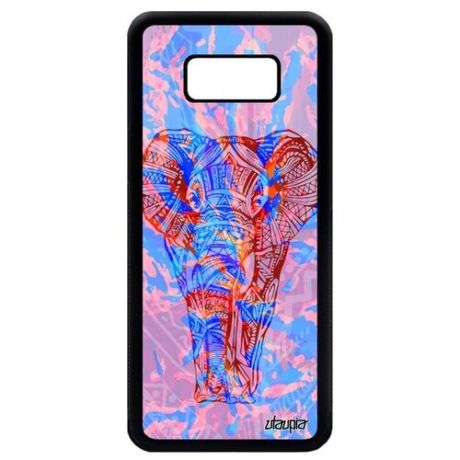 Модный чехол для мобильного // Samsung Galaxy S8 Plus // "Слон" Африканский Стиль, Utaupia, розовый