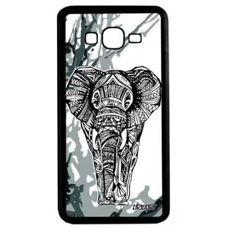 Чехол на телефон // Samsung Galaxy Grand Prime // "Слон" Дизайн Африканский, Utaupia, розовый