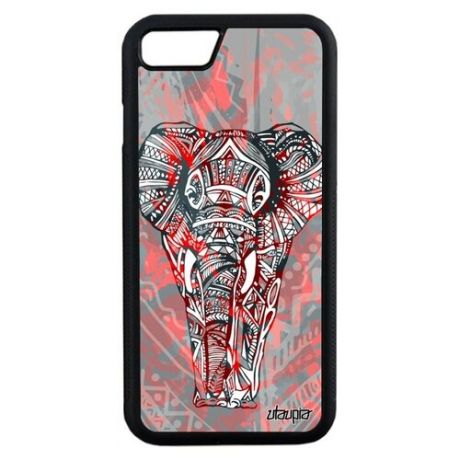 Противоударный чехол на смартфон // iPhone 8 // "Слон" Elephant Стиль, Utaupia, цветной