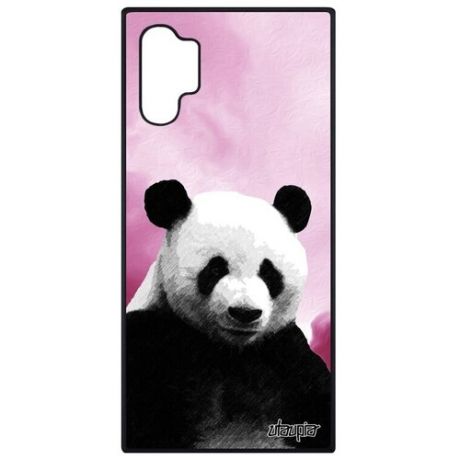 Противоударный чехол на // Galaxy Note 10 Plus // "Большая панда" Бамбук Детеныш, Utaupia, розовый