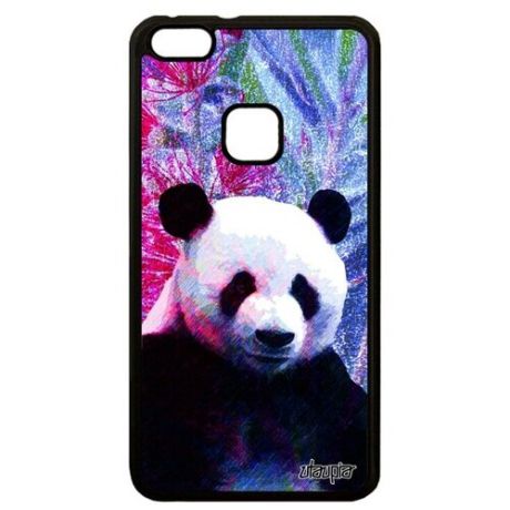 Противоударный чехол на телефон // Huawei P10 Lite // "Большая панда" Медведь Бамбук, Utaupia, серый