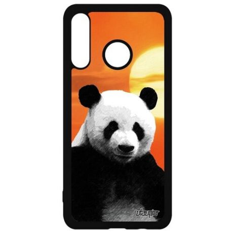 Защитный чехол на мобильный // Huawei P30 Lite // "Большая панда" Детеныш Тибет, Utaupia, серый