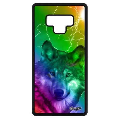 Защитный чехол для смартфона // Galaxy Note 9 // "Дикий волк" Одинокий Стиль, Utaupia, фуксия