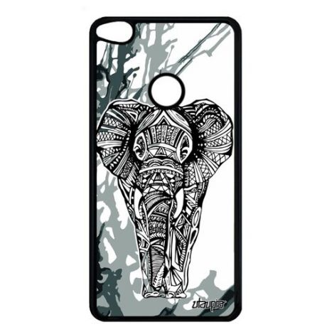 Противоударный чехол для // Huawei P8 Lite 2017 // "Слон" Дизайн Африканский, Utaupia, розовый