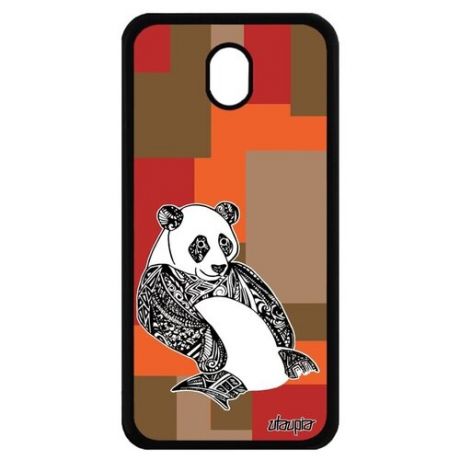 Чехол на смартфон // Samsung Galaxy J7 2017 // "Панда" Тибет Panda, Utaupia, фиолетовый