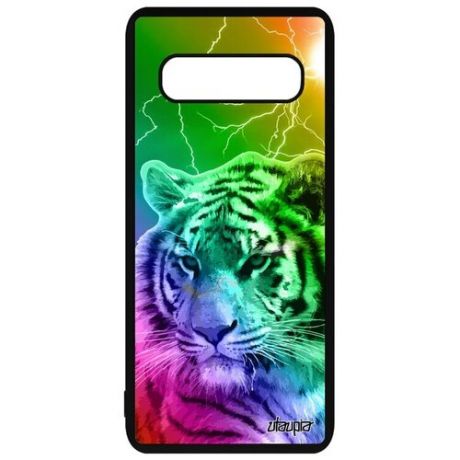 Защитный чехол для телефона // Samsung Galaxy S10 Plus // "Царь тигр" Азия Бенгальский, Utaupia, цветной