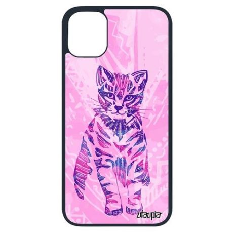 Новый чехол для смартфона // Apple iPhone 11 Pro // "Кот" Бенгальский Cat, Utaupia, розовый