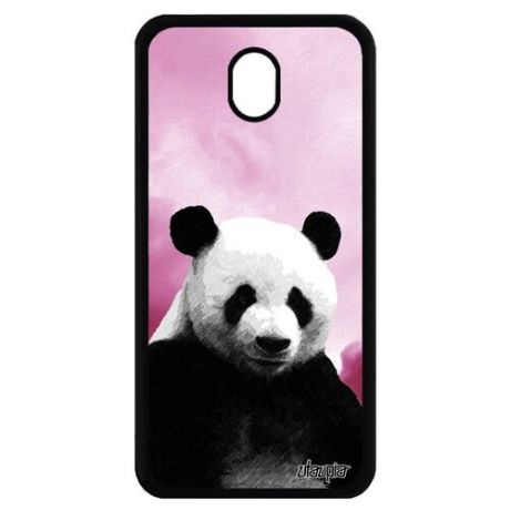 Защитный чехол на // Samsung Galaxy J7 2017 // "Большая панда" Малыш Тибет, Utaupia, розовый