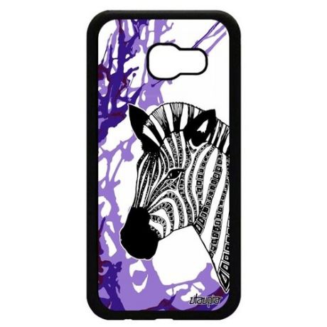 Защитный чехол для мобильного // Galaxy A5 2017 // "Зебра" Стиль Horse, Utaupia, серый