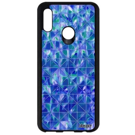 Красивый чехол на // Huawei P Smart 2019 // "Плиточный мотив" Геометрический Текстура, Utaupia, цветной