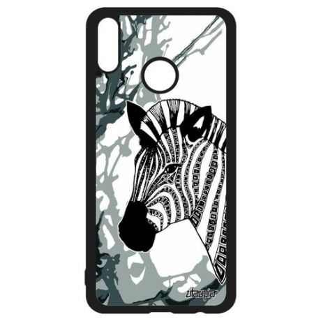 Противоударный чехол на смартфон // Honor 8X // "Зебра" Zebra Лошадь, Utaupia, розовый