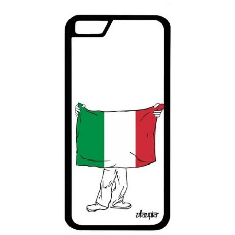 Противоударный чехол на смартфон // Apple iPhone 6S // "Флаг Бретани с руками" Туризм Государственный, Utaupia, белый
