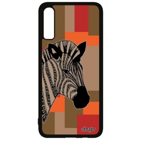 Защитный чехол для мобильного // Galaxy A70 // "Зебра" Horse Африка, Utaupia, цветной