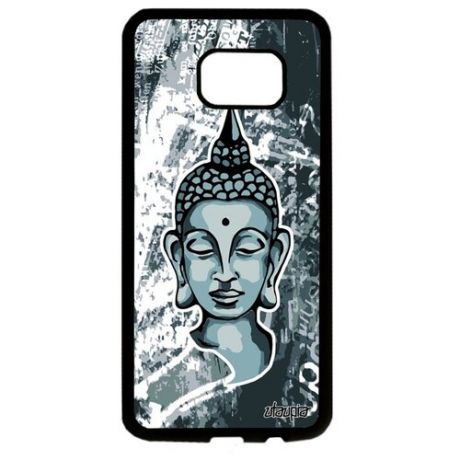 Защитный чехол на мобильный // Samsung Galaxy S7 Edge // "Будда" Buddha Портрет, Utaupia, оранжевый
