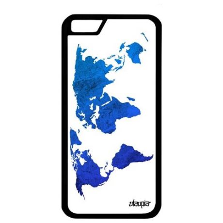 Защитный чехол для смартфона // iPhone 6S // "Карта мира" Дизайн Земля, Utaupia, белый