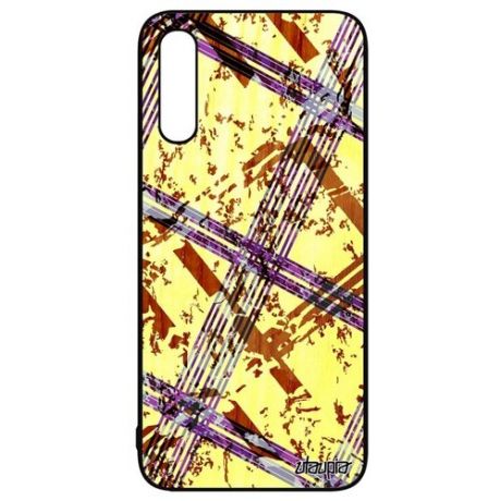 Защитный чехол для смартфона // Galaxy A50 // "Тартан плитка" Клетка Полосы, Utaupia, цветной