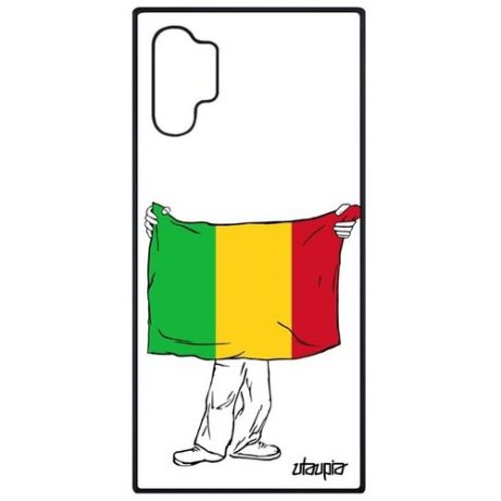 Защитный чехол для смартфона // Galaxy Note 10 Plus // "Флаг Корсики с руками" Стиль Государственный, Utaupia, белый