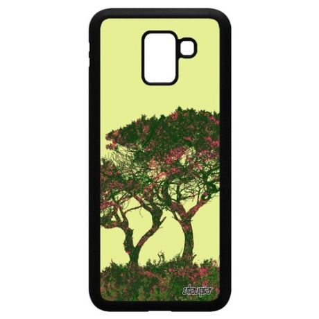 Защитный чехол на телефон // Galaxy J6 2018 // "Гренадил" Дерево Тень, Utaupia, оранжевый