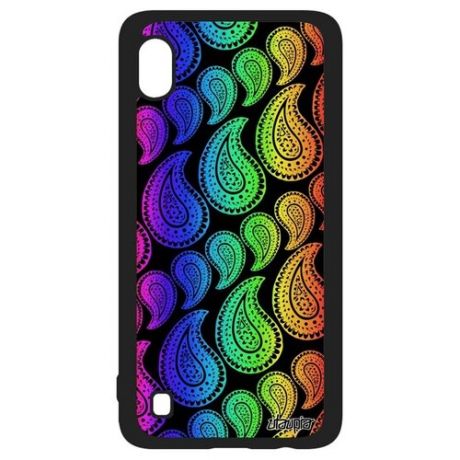 Модный чехол для смартфона // Galaxy A10 // "Кружевной узор" Кашемир Стиль, Utaupia, фиолетовый